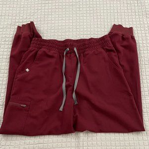 FIGS Women's Burgundy Zamora™ - High Waisted Scrub Pants - XL